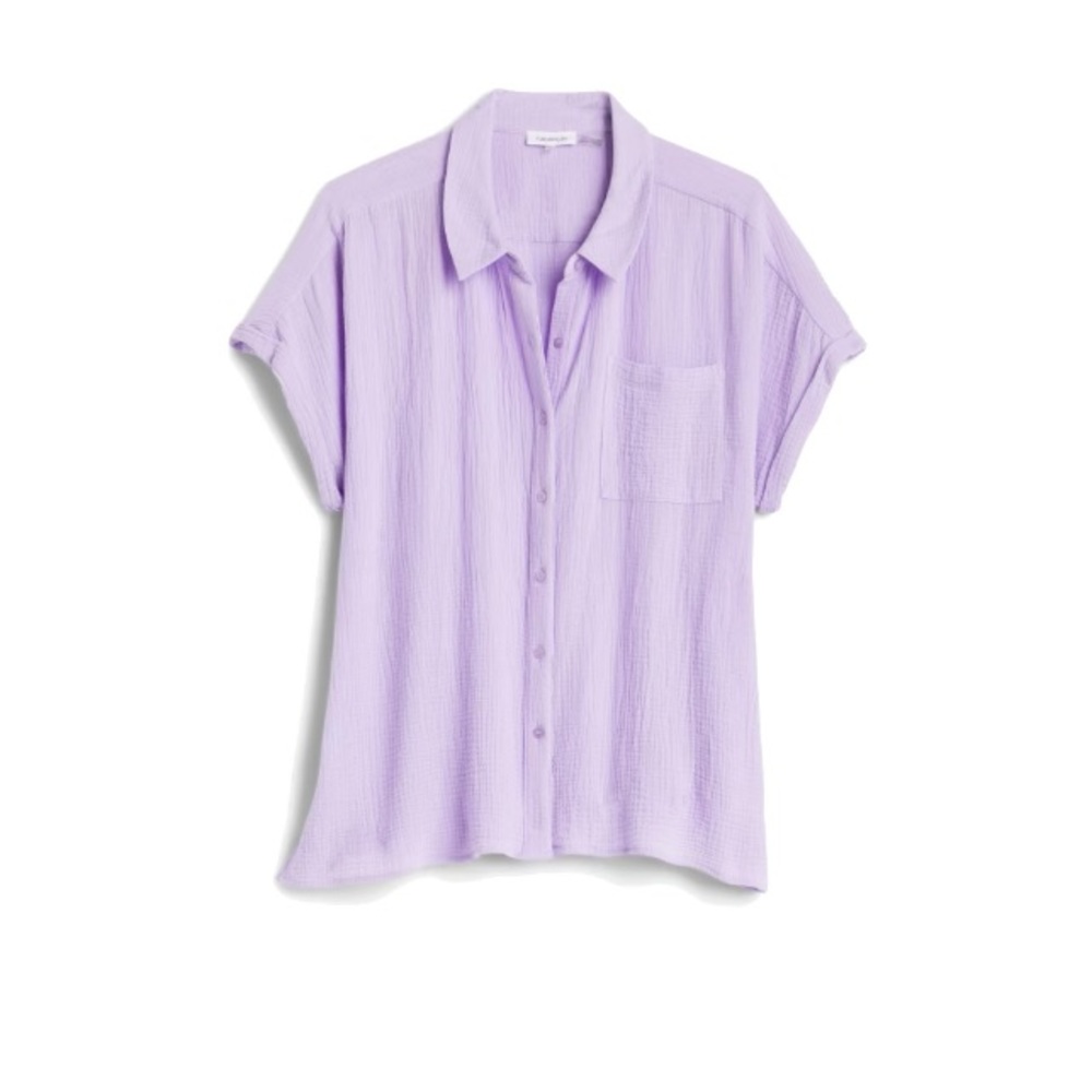 Calvin Klein Opal Lightweight Button Up Top